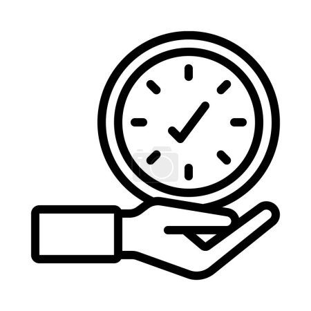 Illustration for Save Time web icon vector illustration - Royalty Free Image
