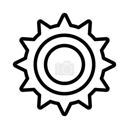 Ilustración de Ilustración vectorial del icono de rueda dentada - Imagen libre de derechos