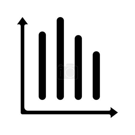 Ilustración de Icono gráfico de barras vector ilustración - Imagen libre de derechos