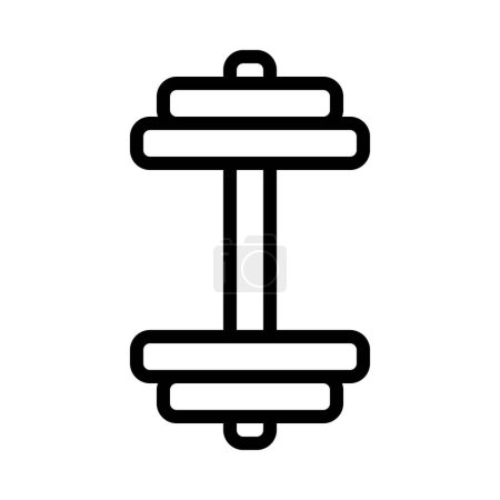 Ilustración de Dumbbell icono web, estilo de línea - Imagen libre de derechos