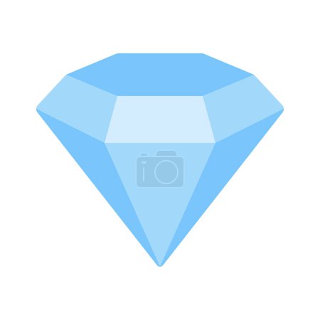 Illustration for Diamond vector icon for web design on white background - Royalty Free Image