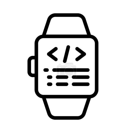 Ilustración de Smartwatch icon, vector illustration simple design - Imagen libre de derechos