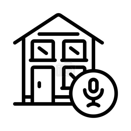Illustration for Smart House icon, vector illustration - Royalty Free Image