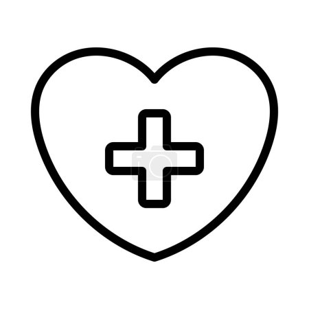 Téléchargez les illustrations : Santé cardiaque icône médicale - en licence libre de droit