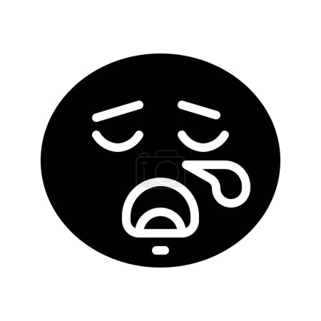 Illustration for Cute emoticons face, vector illustration simple design - Royalty Free Image