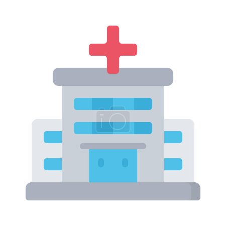 Illustration for Hospital building vector modern icon - Royalty Free Image