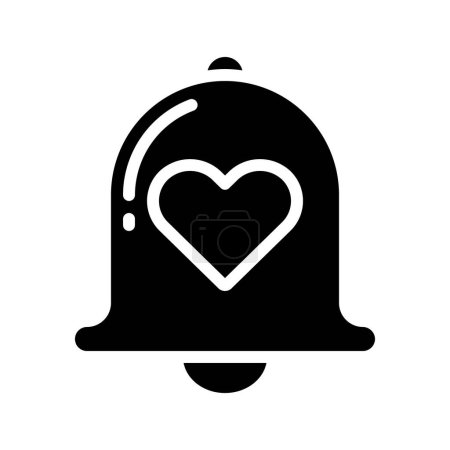 Illustration for Notification bell icon, vector illustration simple design - Royalty Free Image