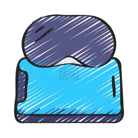 Illustration for Mobile VR Goggles  web icon vector illustration - Royalty Free Image