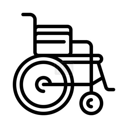 Illustration for Vector illustration of  Hospital Wheel Chair - Royalty Free Image