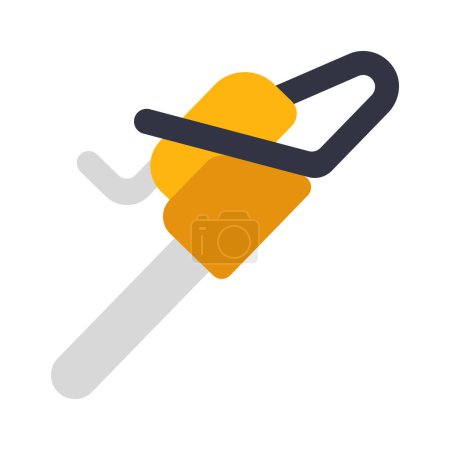 Illustration for Chainsaw Tool web icon vector illustration - Royalty Free Image