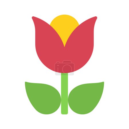 Ilustración de Icono de la flor, ilustración del vector en el fondo wite - Imagen libre de derechos
