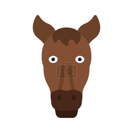 Vector icon  of a horse, illustration 