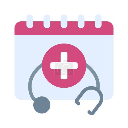 Illustration for Doctors Appointment  Date icon, vector illustration - Royalty Free Image