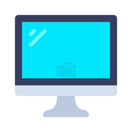 Illustration for Computer screen icon, vector illustration - Royalty Free Image