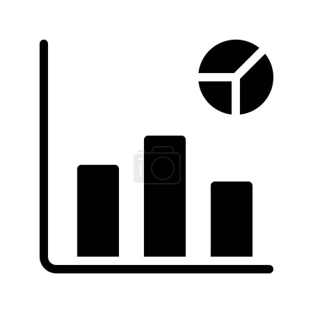 Illustration for Charts Data web icon vector illustration - Royalty Free Image
