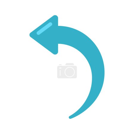 Illustration for Back arrow icon, vector illustration - Royalty Free Image