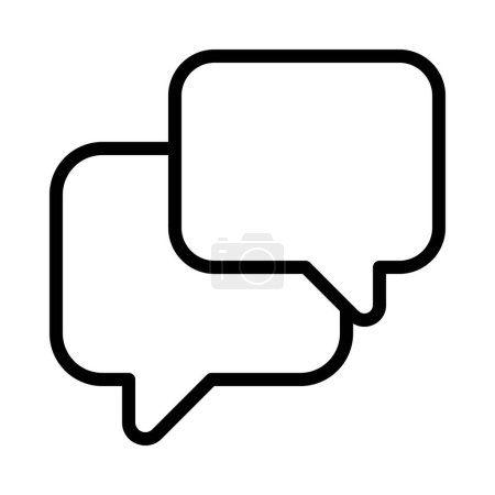 Ilustración de Burbujas de chat icono de comunicación, vector de ilustración - Imagen libre de derechos