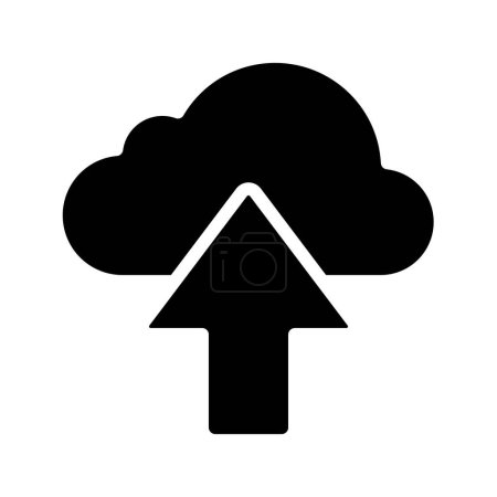 Ilustración de Icono de la aplicación de almacenamiento en la nube, ilustración de vectores - Imagen libre de derechos