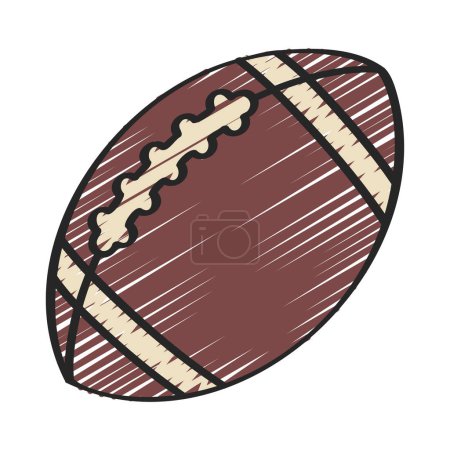 Illustration for American Football web icon vector illustration - Royalty Free Image
