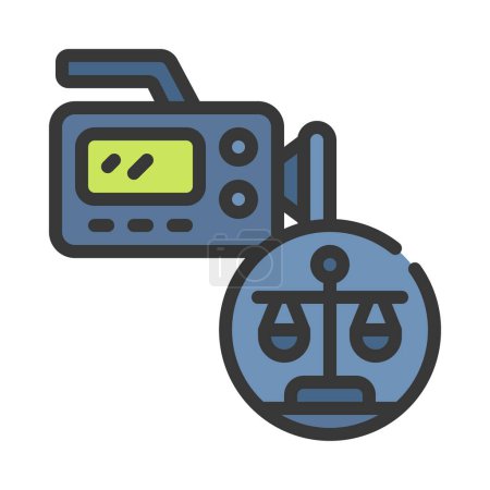 Journalism Laws web icon vector illustration