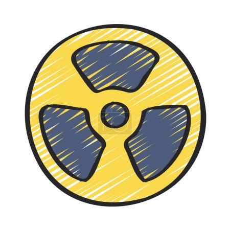 Illustration for Radiation web icon vector illustration - Royalty Free Image