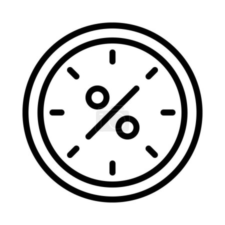 Illustration for Stopwatch with discount, finance concept vector illustration icon background design - Royalty Free Image