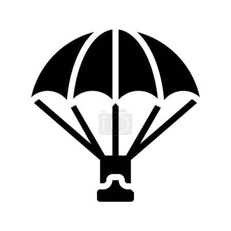Parachuting web icon vector illustration