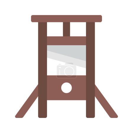 Illustration vectorielle de l'icône web guillotine