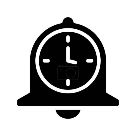 Ilustración de Icono de campana de notificación, ilustración vectorial diseño simple - Imagen libre de derechos