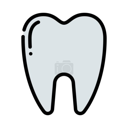 Ilustración de Odontología, icono dental, ilustración vectorial - Imagen libre de derechos