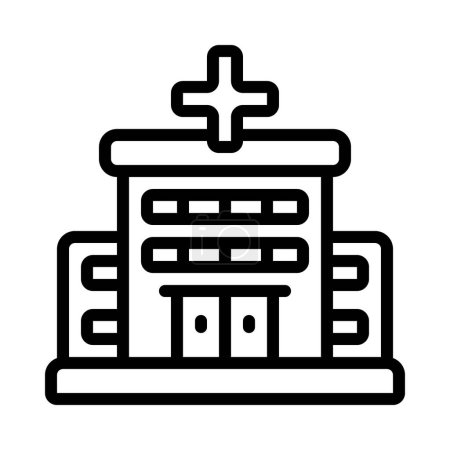 Illustration for Hospital building vector modern icon - Royalty Free Image