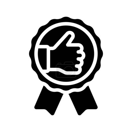 Illustration for Thumbs Up Award  icon, vector illustration - Royalty Free Image