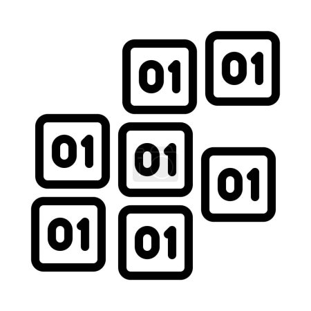 Icono de datos no estructurados, ilustración vectorial  