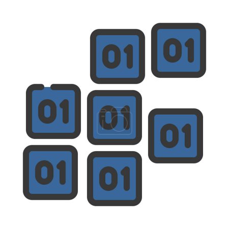 Unstructured Data icon, vector illustration  