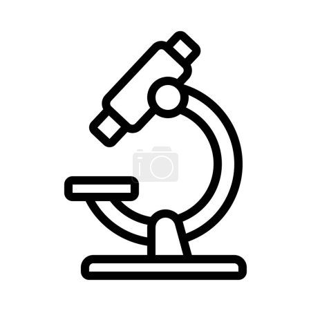 Ilustración de Icono del microscopio de laboratorio. ilustración simple del icono del vector del microscopio para la web - Imagen libre de derechos