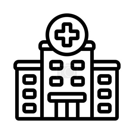 Illustration for Hospital icon, vector illustration - Royalty Free Image