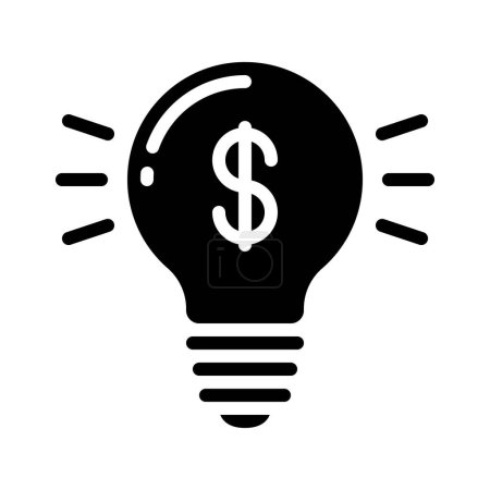 Téléchargez les illustrations : Financial Ideas icon, vector illustration - en licence libre de droit