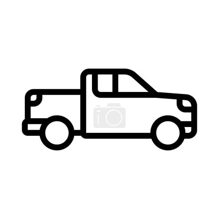 Téléchargez les illustrations : Illustration vectorielle d'icône de camion de transport - en licence libre de droit