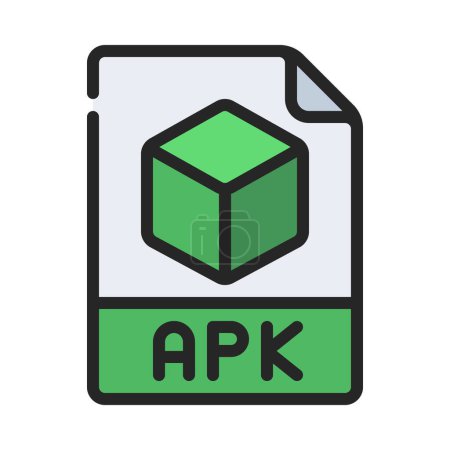 Apk web icon vector illustration