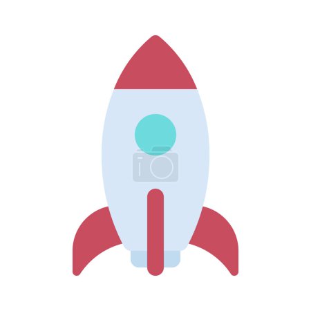 Illustration for Space rocket ship icon, vector illustration - Royalty Free Image