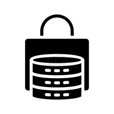 Ilustración de Seguridad de datos icono web vector ilustración - Imagen libre de derechos