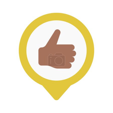Illustration for Like Thumbs Up icon, vector illustration - Royalty Free Image
