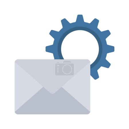 Ilustración de Icono de Administración de Email, Ilustración de Vectores - Imagen libre de derechos