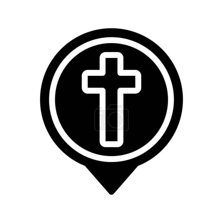 christian cross icon. christian cross icon vector illustration design.