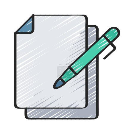 Edit Document icon, vector illustration 