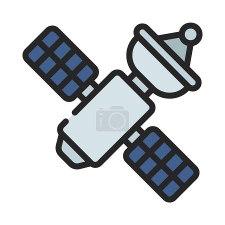 Ilustración de Espacio icono de satélite, ilustración vectorial - Imagen libre de derechos