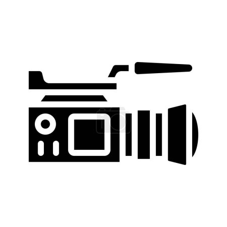 Ilustración de TV estudio cámara icono vector ilustración diseño - Imagen libre de derechos