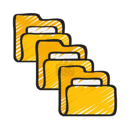 Folder Backups icon, vector illustration  