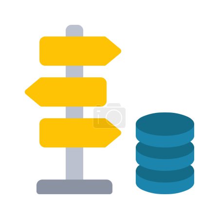 Data Ambiguity icon, vector illustration  