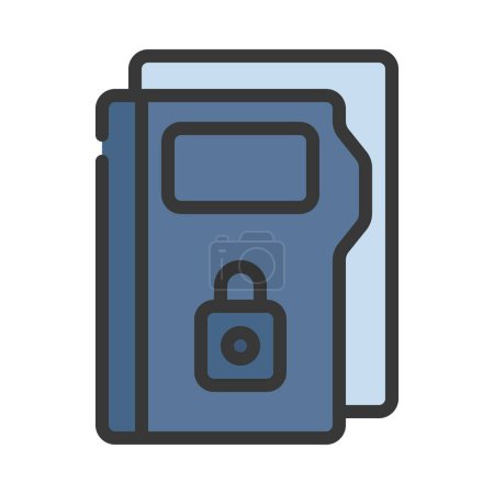 Illustration for Confidential Folder icon, vector illustration - Royalty Free Image